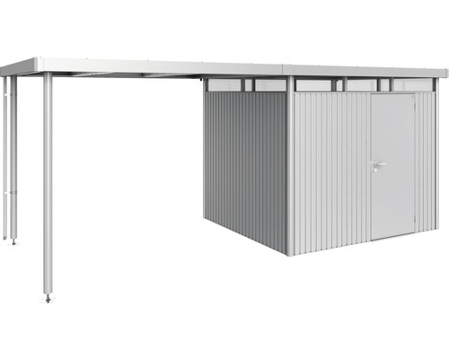 Metalen gereedschapsschuur met carport