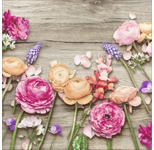 Bloemstuk op houten achtergrond