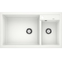 Spoelbak met twee bakken en afdruiprek