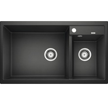 Spoelbak met twee bakken en afvoergarnituur