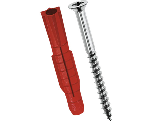 Kunststof plug en schroef