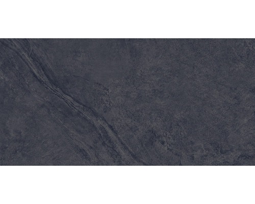 Wand- en vloertegel Onyx zwart gepolijst 30x60 cm gerectificeerd