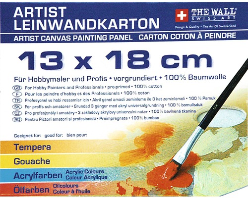 THE WALL Schilderskarton 13x18 cm