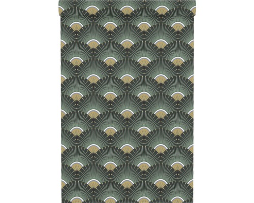 Behang met waaiermotief