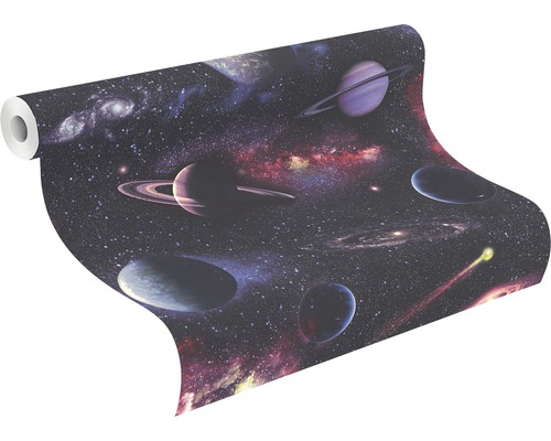 Rol behang met ruimtemotief