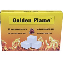 GOLDEN FLAME Aanmaakblokjes wit 48 st-thumb-0