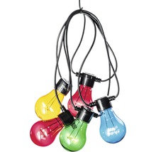 Slingers met gekleurde lampen