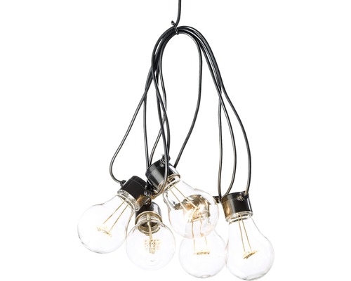KONSTSMIDE Kerstverlichting LED lichtsnoer feestverlichting 5 lampen extra warmwit Lichtsnoer met meerdere gloeilampen