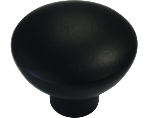 Meubelknop metaal zwart Ø 33 mm