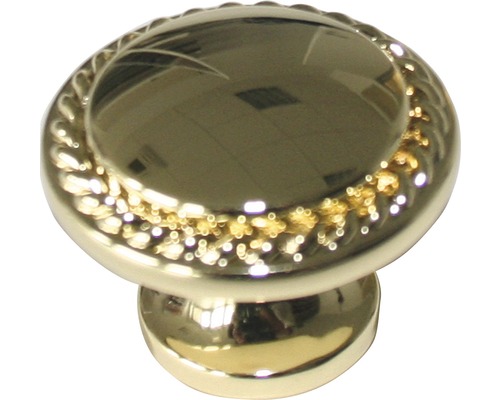 Meubelknop metaal glimmend goud Ø 30 mm