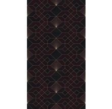 Geometrisch behangpatroon met diamanten en stralen