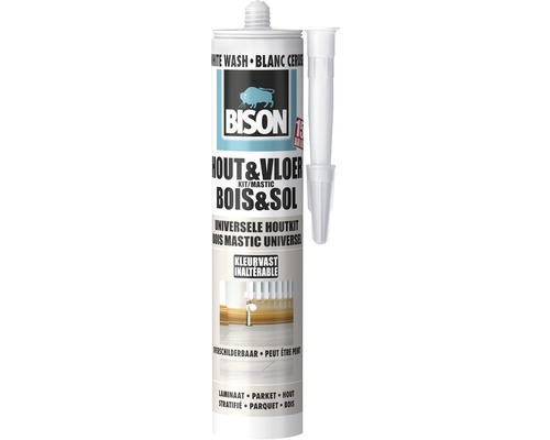 BISON Hout & vloer white wash koker 310 ml Bison Hout en vloer montagelijm koker