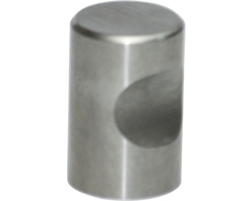 Meubelknop roestvrij staal geborsteld cilindrisch Ø 20 mm