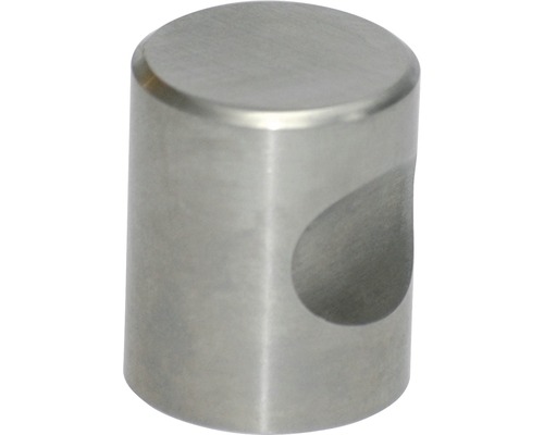Meubelknop roestvrij staal geborsteld cilindrisch Ø 25 mm