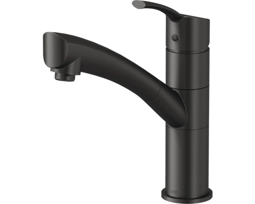 LENZ Keukenkraan Nexo met uittrekbare handdouche mat zwart LENZ Keukenkraan Nexo met uittrekbare handdouche mat zwart