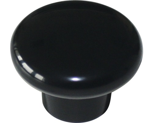 Meubelknop kunststof zwart Ø 34 mm
