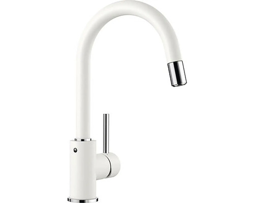 BLANCO Keukenkraan met uittrekbare handdouche Mida-S wit BLANCO Keukenkraan met uittrekbare handdouche Mida-S wit