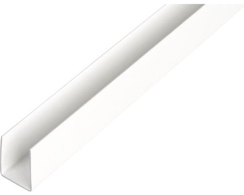 KAISERTHAL U-profiel 10x12x10x1 mm kunststof wit 260 cm Kunststof U-profiel