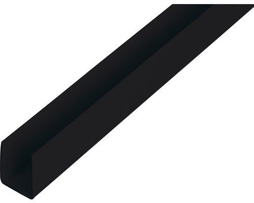 KAISERTHAL U-profiel 10x21x10x1 mm kunststof zwart 260 cm