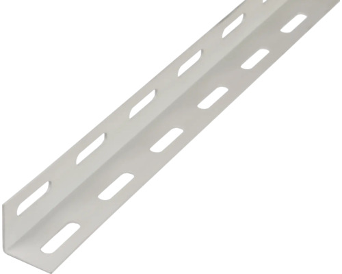 KAISERTHAL Hoekprofiel 27x27x1,5 mm staal wit 100 cm Geperforeerde hoek van metaal