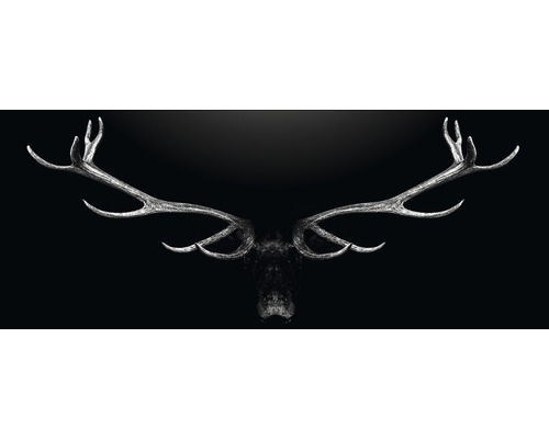 PURE LIVING Schilderij glas Deer Antler 30x80 cm