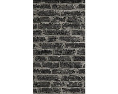 SUPERFRESCO EASY Vliesbehang 7668 steenoptiek grijs Close-up van een grijze bakstenen muur.