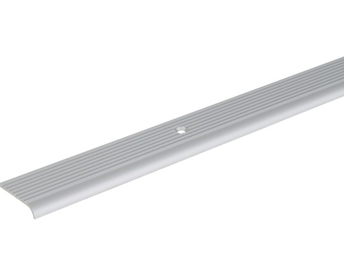 KAISERTHAL Trapprofiel 23x5x2 mm aluminium zilver 200 cm Trapprofiel van aluminium met groeven en bevestigingsgat