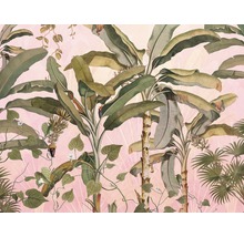 Illustratie van tropische planten als wanddecoratie