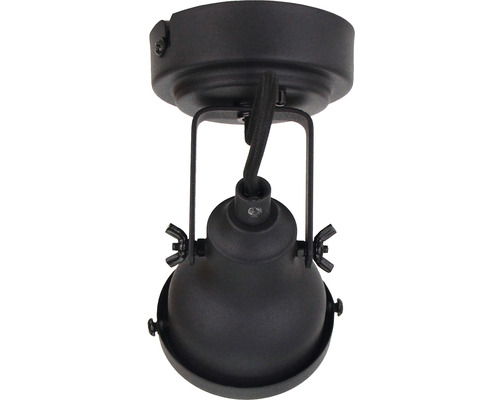 Zwarte plafondlamp voor montage