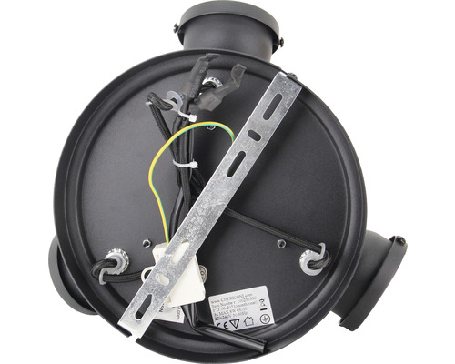 Plafondlamp van metaal met montagebeugel