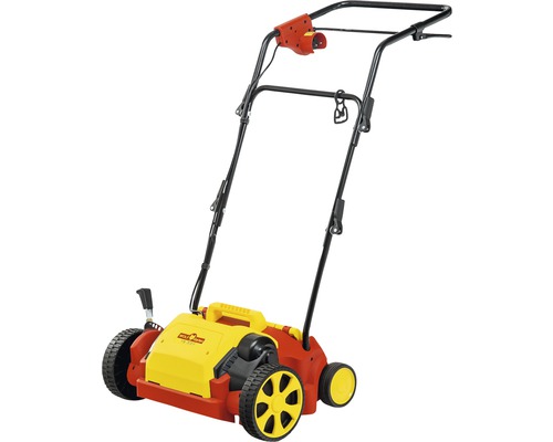 Elektrische verticuteermachine met wielen voor gazononderhoud