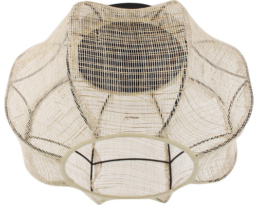 Plafondlamp van gevlochten materiaal