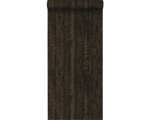 ORIGIN Vliesbehang 347527 Matières - Wood houtmotief donkerbruin