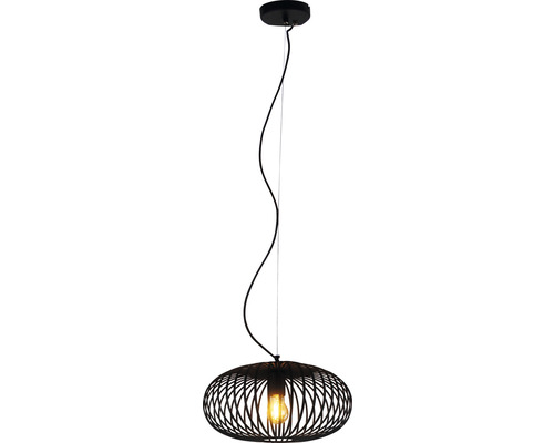 Hanglamp met metalen kooischerm