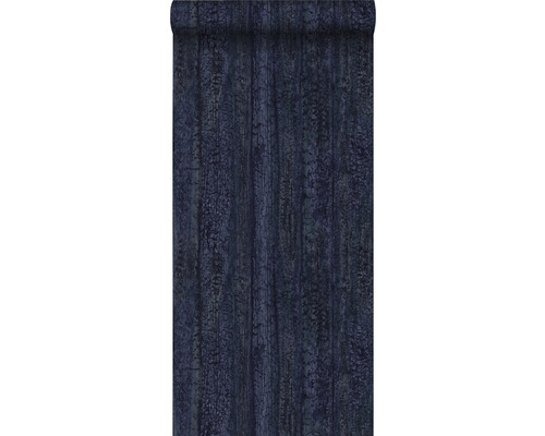 ORIGIN Vliesbehang 347532 Matières - Wood houtmotief donkerblauw