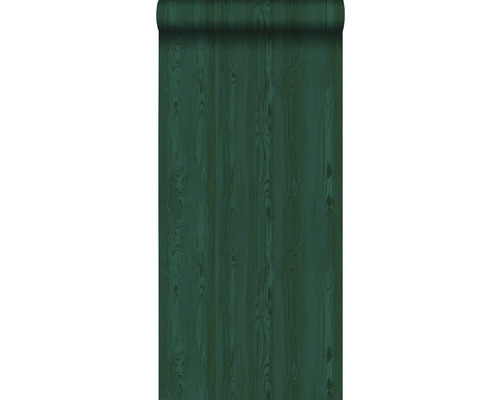 ORIGIN Vliesbehang 347535 Matières - Wood houten planken smaragd groen