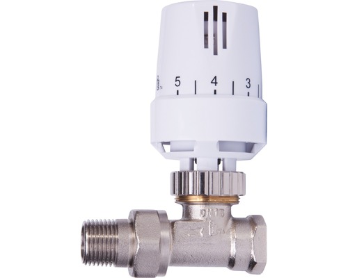 Thermostatische kraan met thermostatische kop voor temperatuurregeling