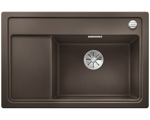 Spoelbak van steenachtig materiaal met afdruiprek