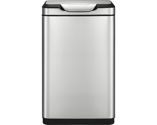 Rechthoekige afvalemmer van roestvrij staal met deksel