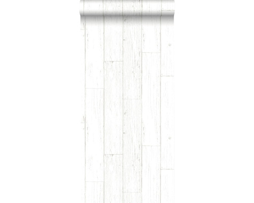 ORIGIN Vliesbehang 347551 Matières - Wood sloophout planken ivoorwit