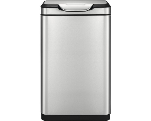 Rechthoekige afvalemmer van roestvrij staal met deksel