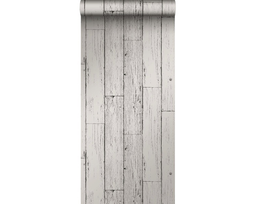 ORIGIN Vliesbehang 347552 Matières - Wood sloophout planken grijs/zwart