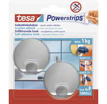 TESA Powerstrips zelfklevende haak small metaal rond 2 stuks