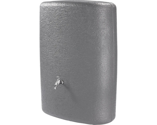 Grijze watercontainer met kraan voor de tuin