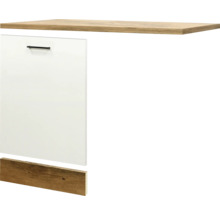 FLEX WELL Vaatwasserpaneel inclusief plint en werkblad Vintea magnoliawit 110x60x85 cm