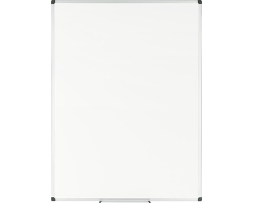 Wit whiteboard met zilverkleurig frame