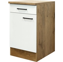 Keukenkast met lade en deur in houten decor