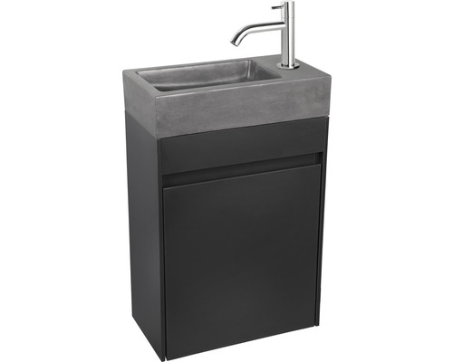 Wastafelmeubel met wastafel, onderkast en kraan