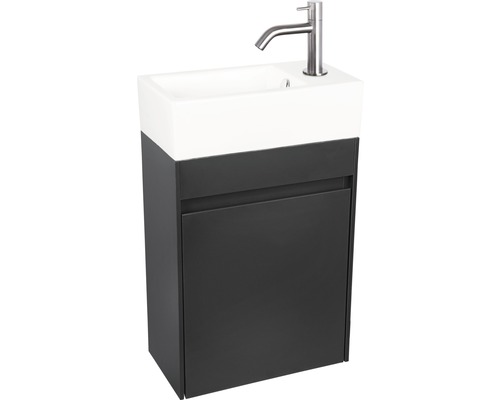 Wastafel met onderkast en kraan voor de badkamer