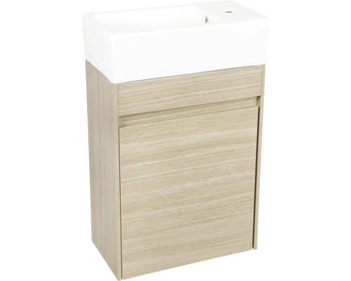 Wastafelonderkast met wastafel en deur